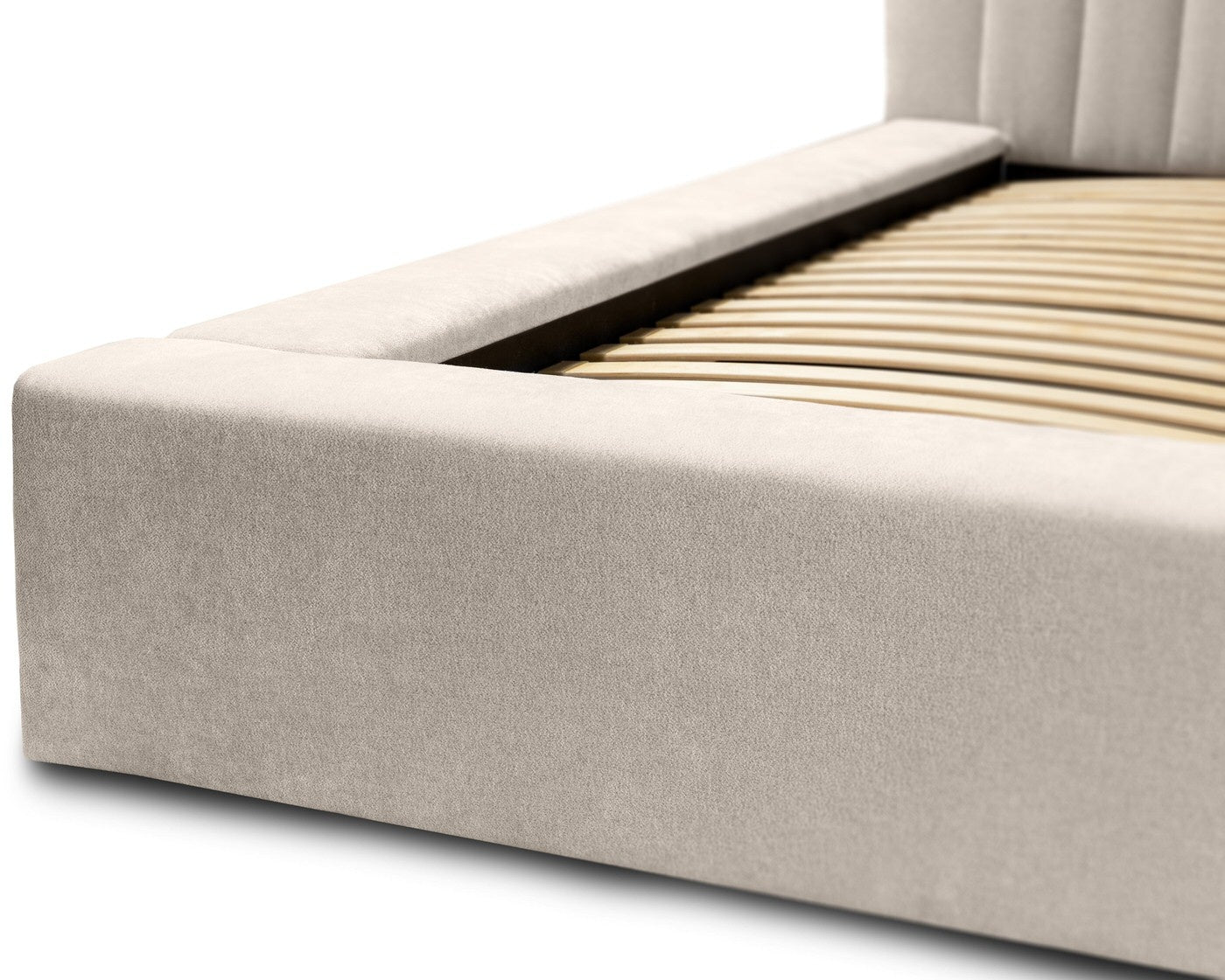 Trae Mobler Como 160 x 200 cm Gestoffeerd Bed Beige