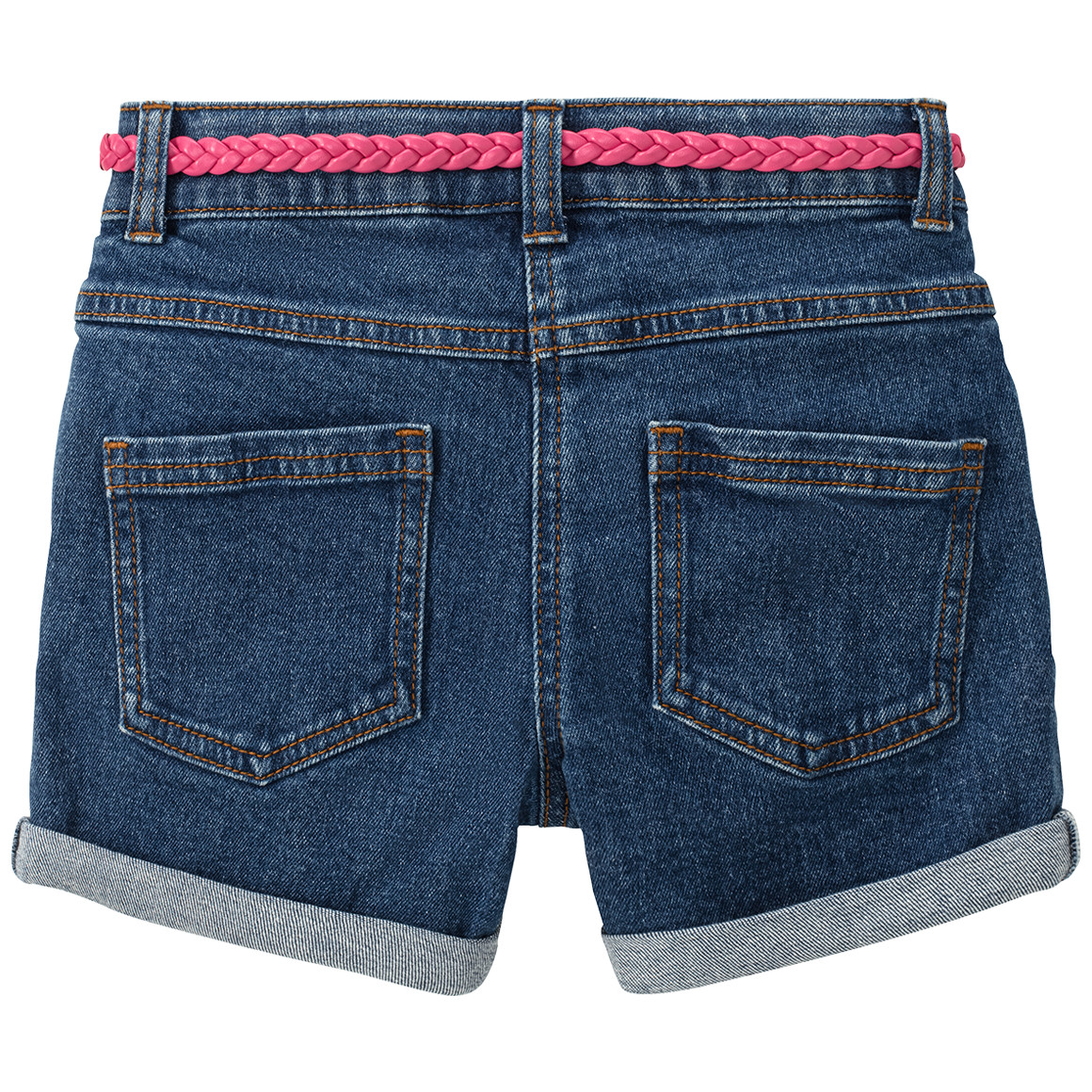 Jonas Nielsen Mädchen Jeansshorts mit Gürtel blau