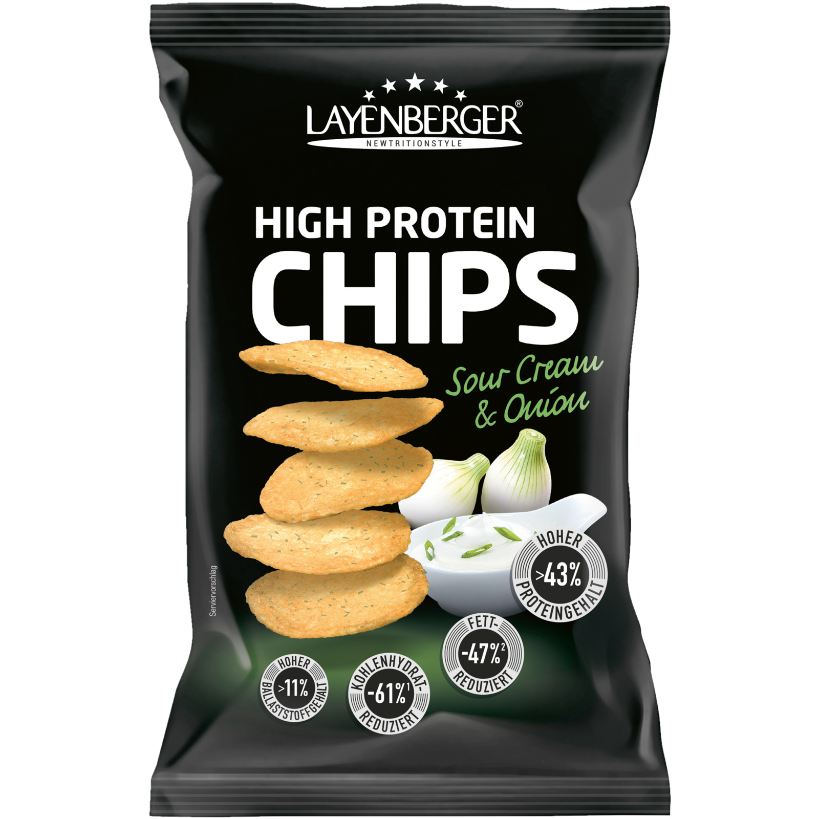 Layenberger High Protein Chips Sour Cream & Onion 75 g