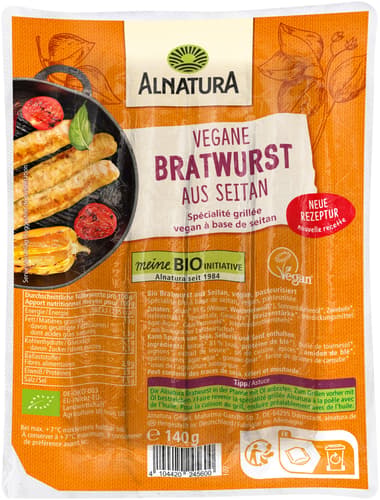 Alnatura BIO Vegane Bratwurst aus Seitan