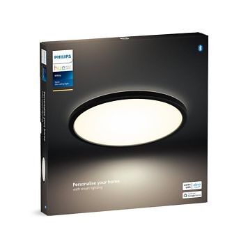 Philips hue TENTO Wand- / Deckenleuchte - Schwarz / B: 30.0 cm x H: 2.5 cm
