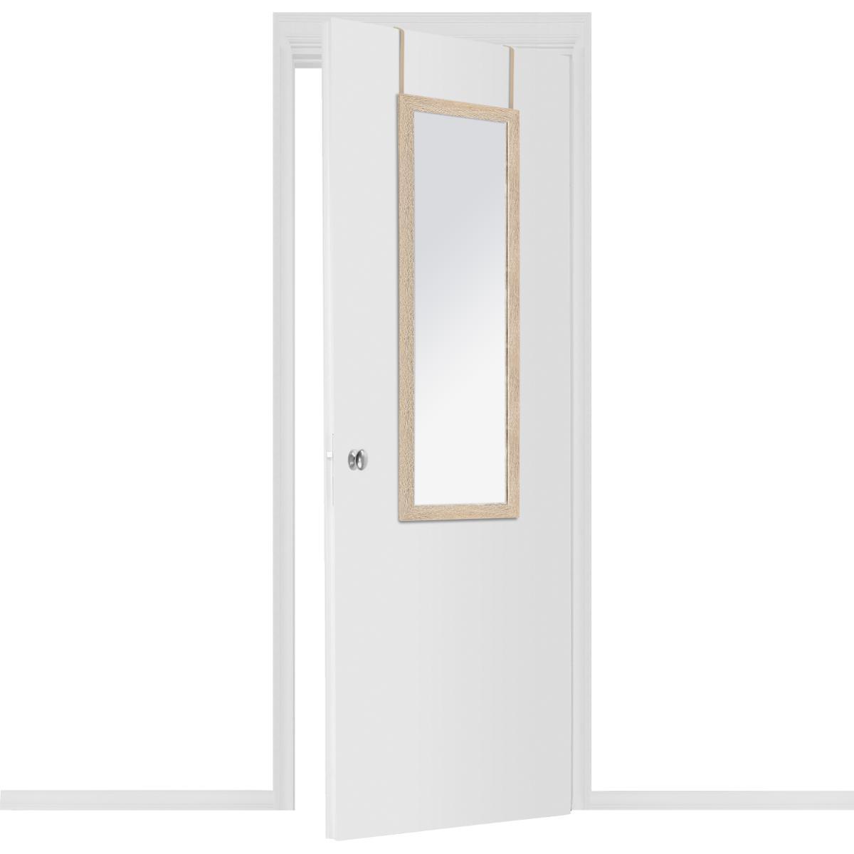 MIROIR PORTE EFFET BOIS 35X109CM
