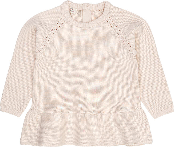 Copenhagen Colors KNITTED PULLOVER W. FRILL Soft pink