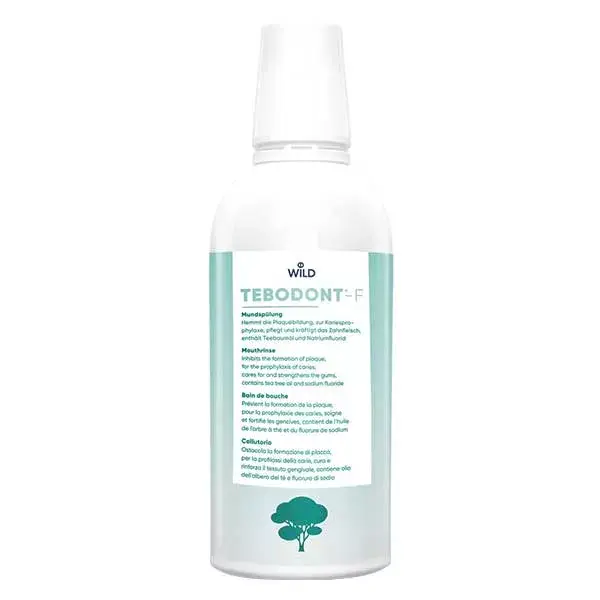 Enxaguante bucal Tebodont-F com óleo de melaleuca 500 ml