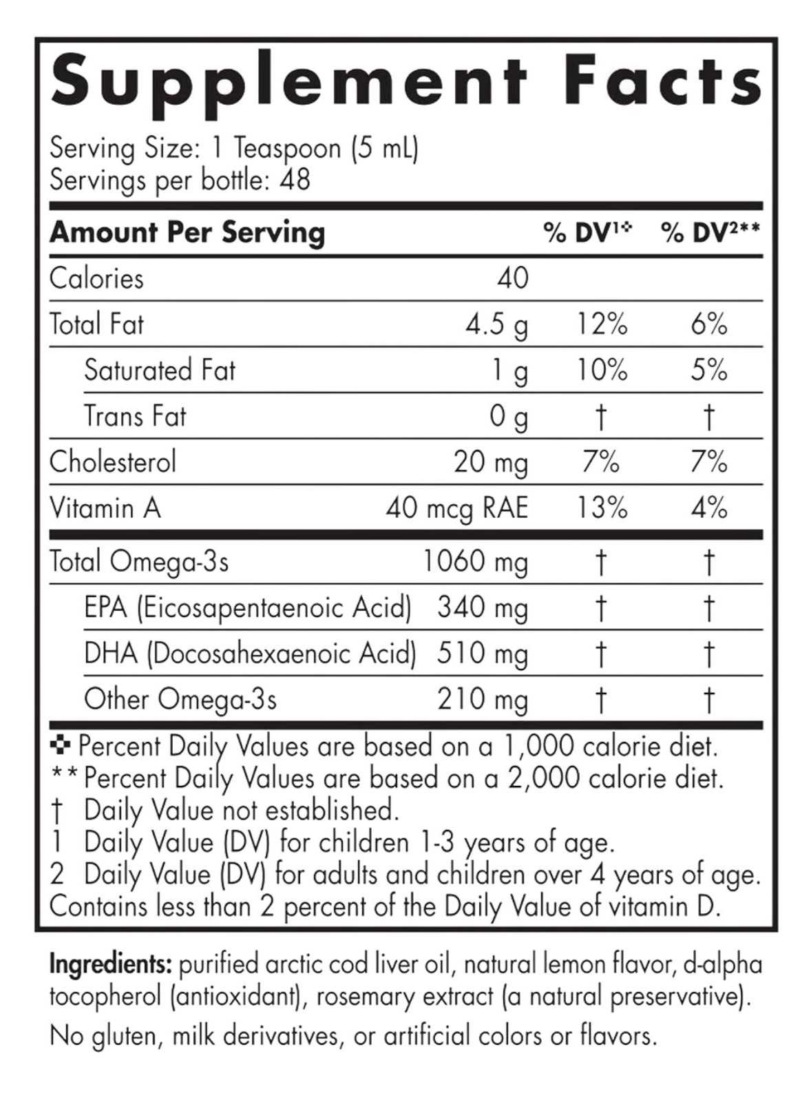 Óleo de fígado de bacalhau do Ártico Nordic Naturals 237ml