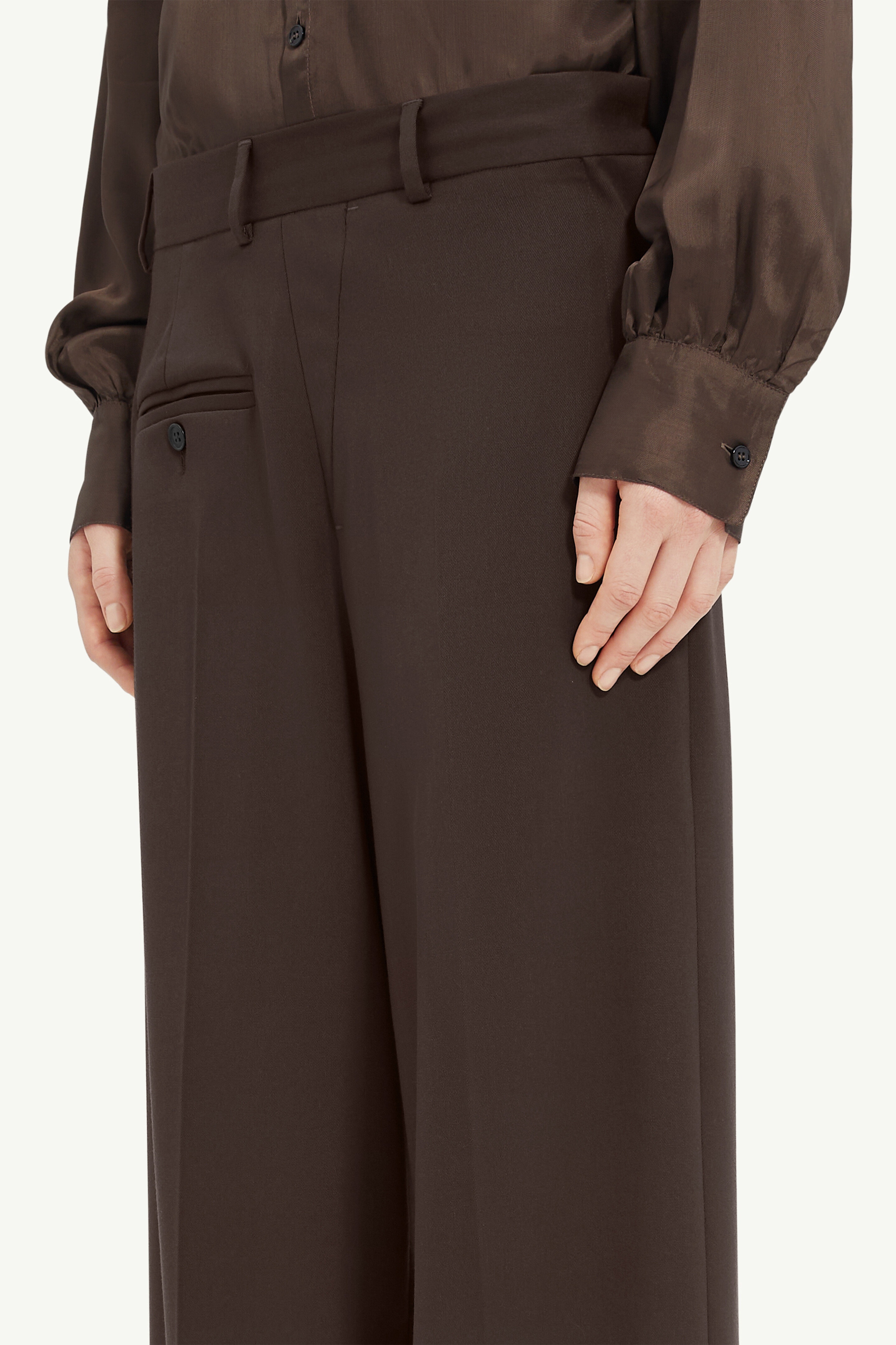 Pantalon en laine mélangée Twist