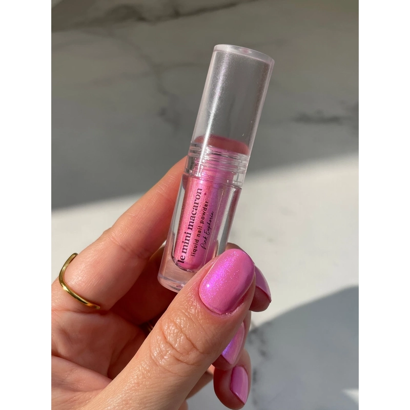 Le Mini Macaron Stardust Collection Liquid Nail Powder 2 ml - Pink Euphoria