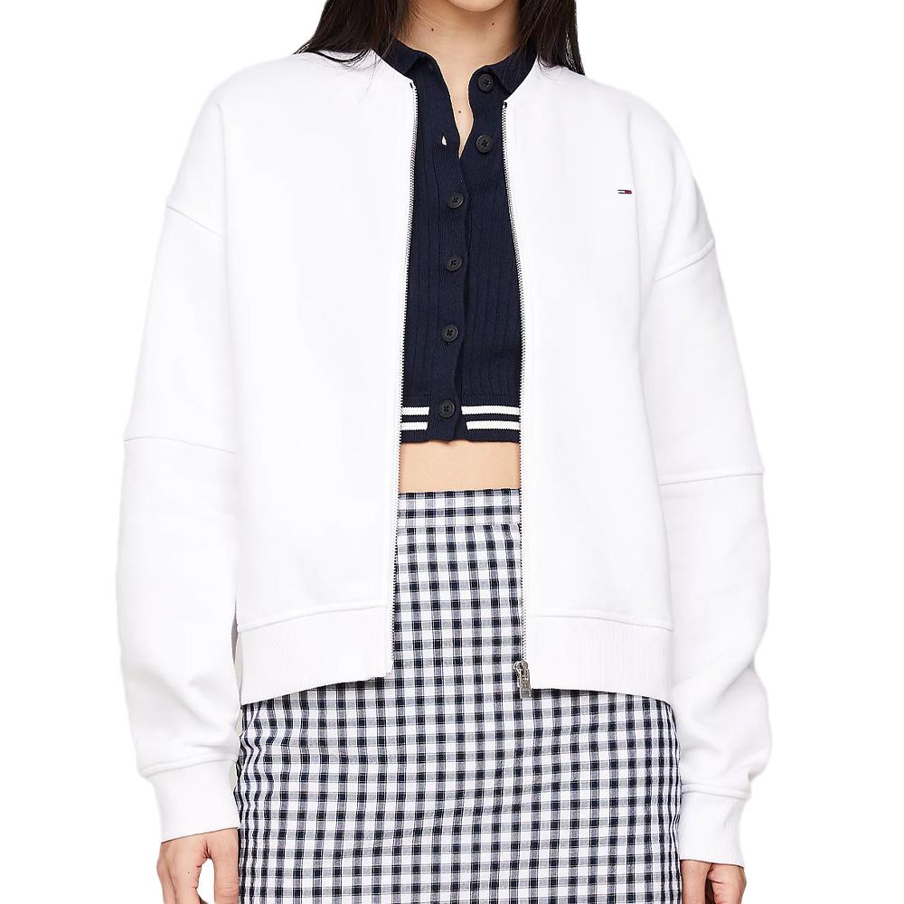 Tommy Hilfiger Veste Blanc Femme Tommy Hilfiger Zip Bomber