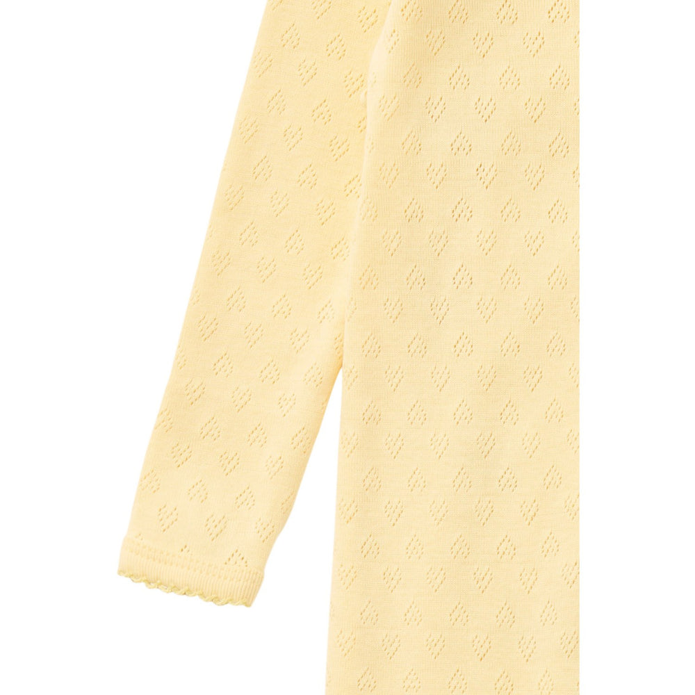 Køb COPENHAGEN COLORS Pale Yellow Pointelle Cross-Over Full Body