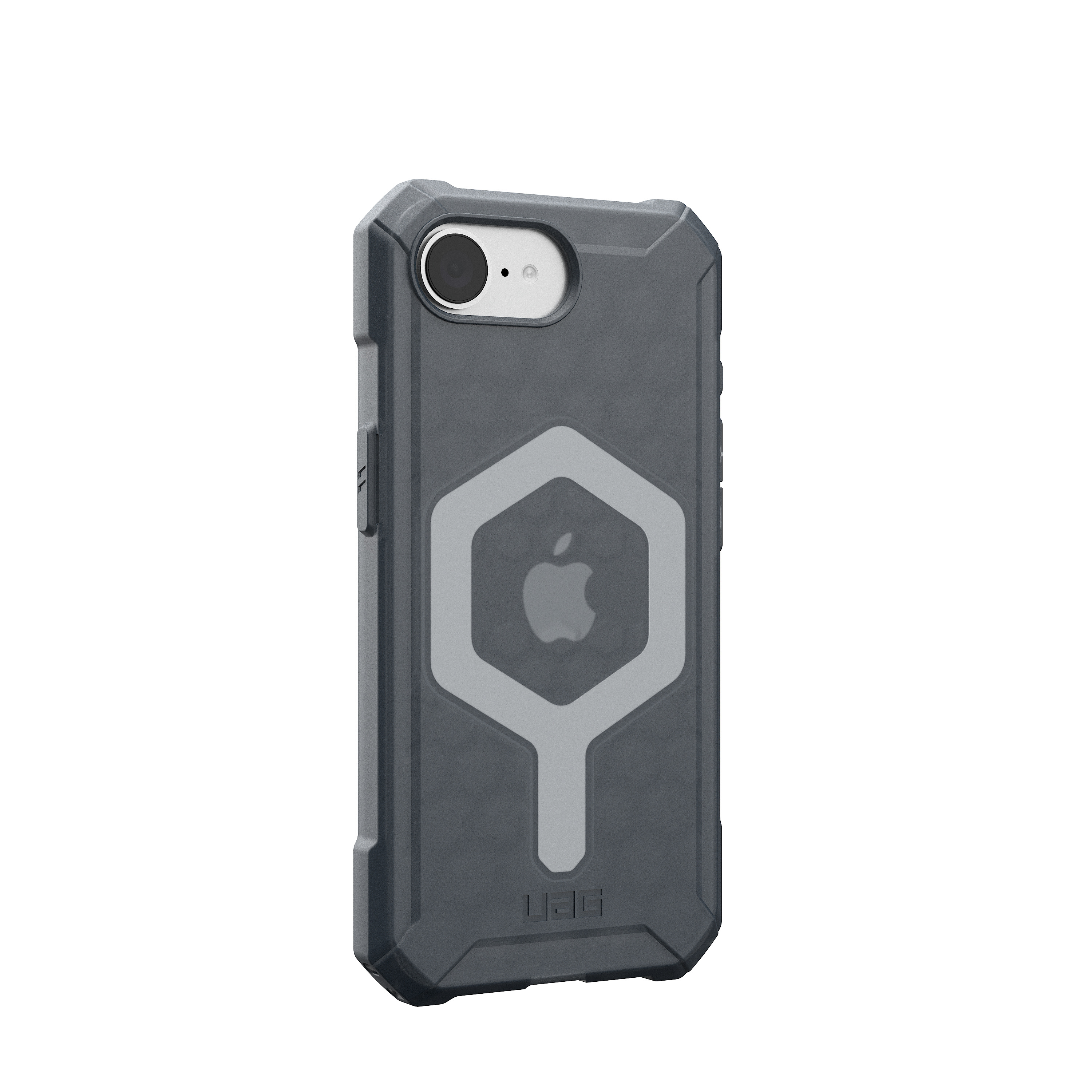 iPhone 16e MagSafe Schutzhülle Essential Armor (114496113131) - Ash (Transparent / Schwarz)
