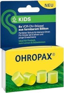 Ohropax Ohrstöpsel Silicon Kids, 8 Stück