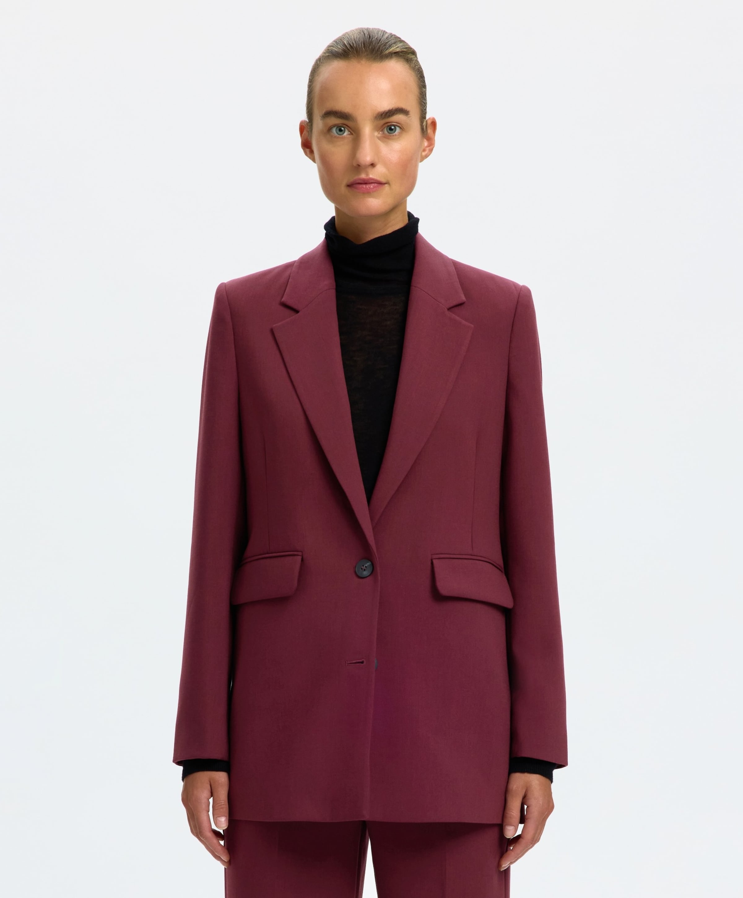 Selected Dames blazer bordeaux