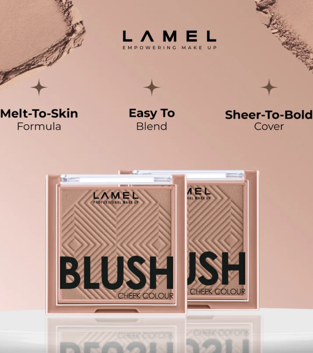 Lamel - Blush em pó Cheek Colour - 404: Taupe