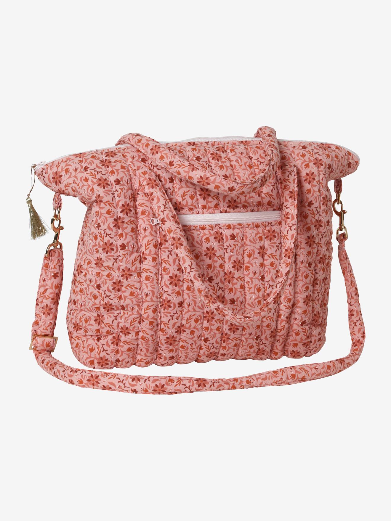 Bolsa de maternidade Plume, estampa branca vibrante