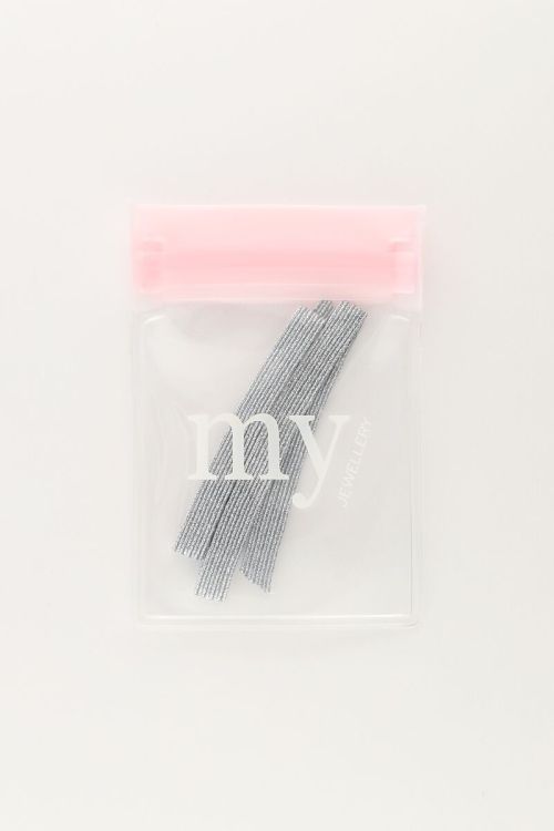 Elastieken armband basic glitter