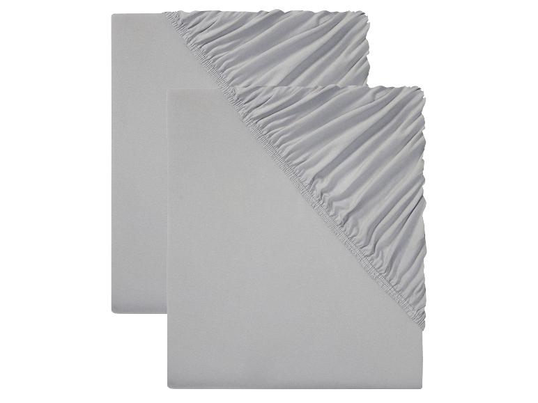 2 jersey hoeslakens 90-100 x 200 cm