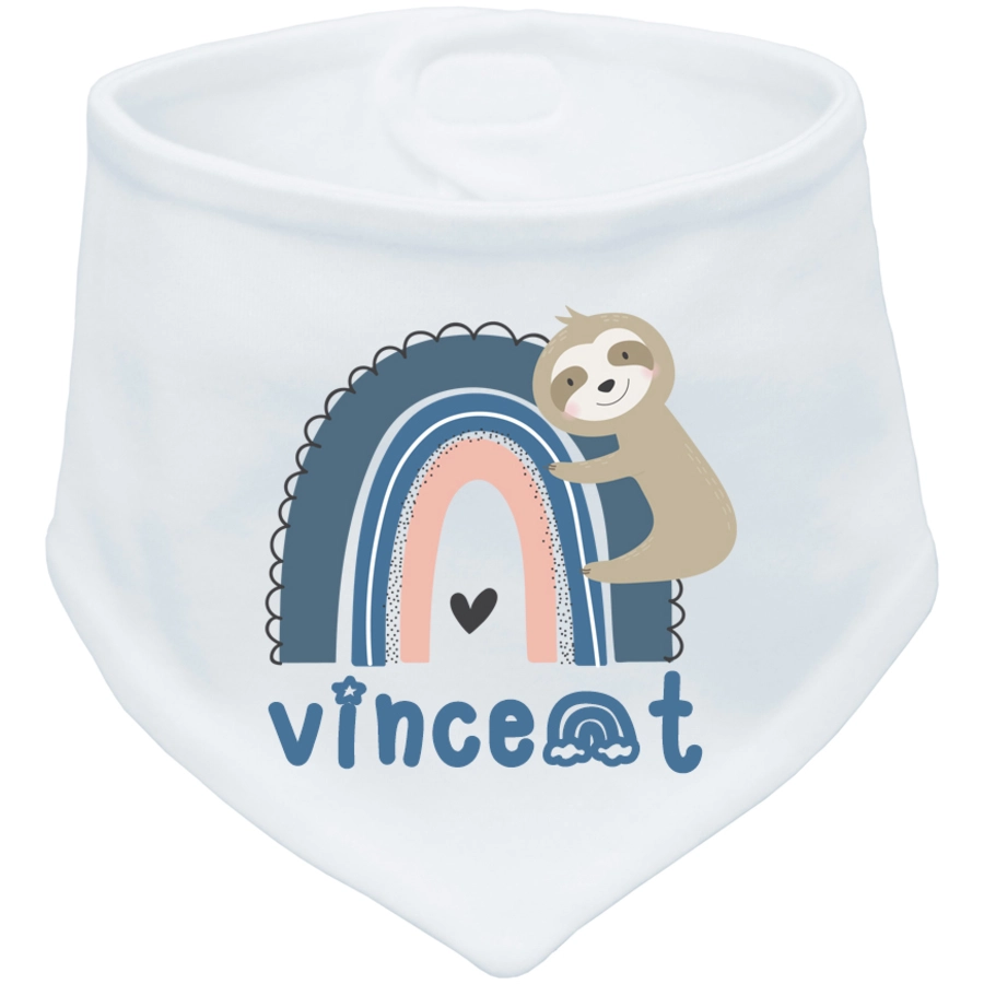 Schnullireich Geschenkset mit Namen NUK Babybürste + Baby Halstuch (Junge) Blau