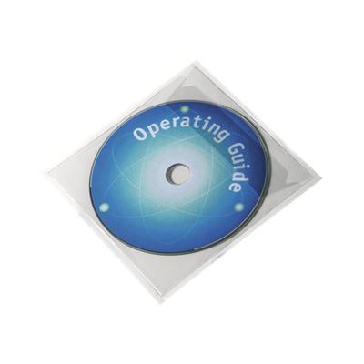 DURABLE POCKETFIX - 10 Enveloppes CD/DVD adhésives - transparent