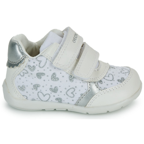 Geox - B ELTHAN GIRL - Blanc / Argenté