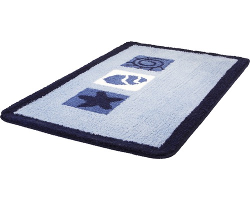 Strandbadmat 70 x 120 cm azuurblauw