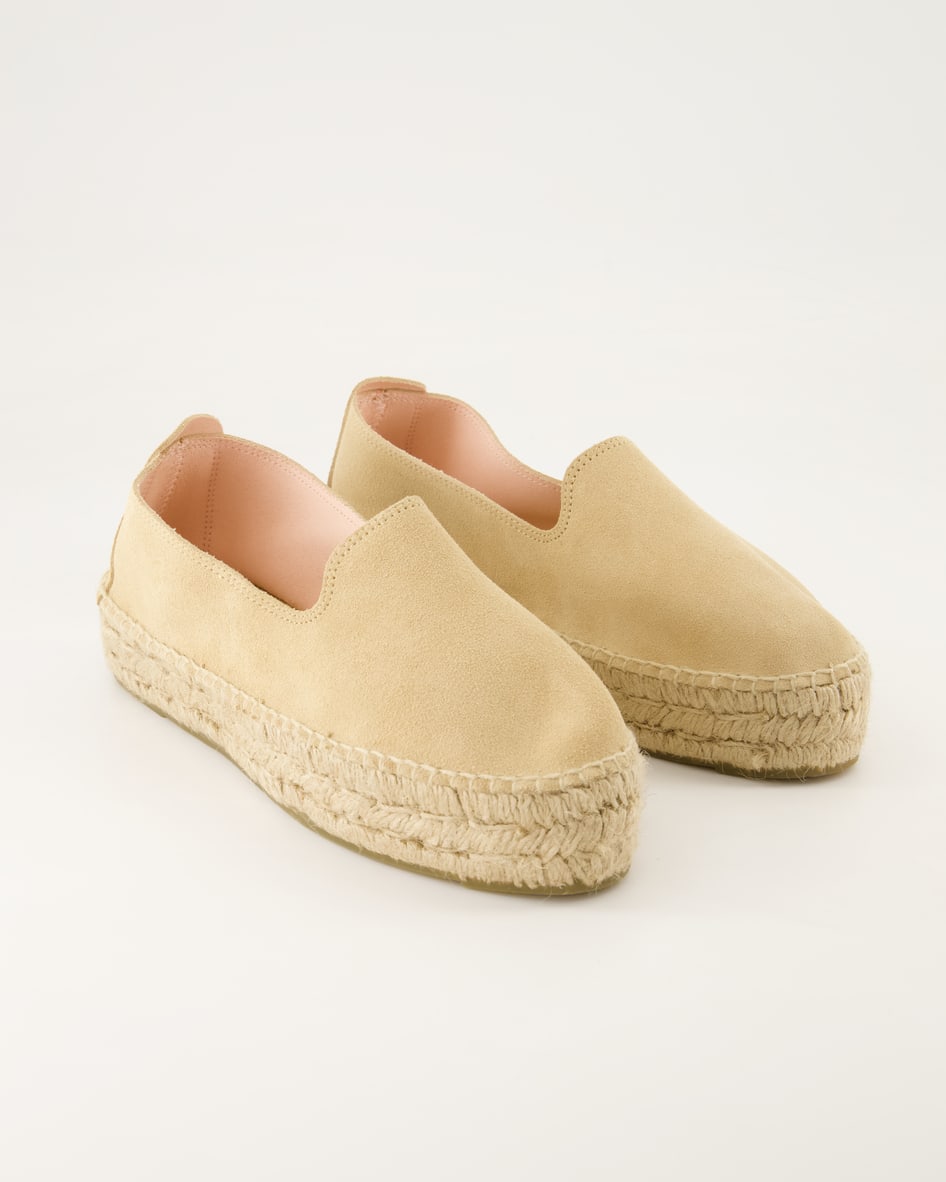 Manebi Yucatan Espadrilles in Beige