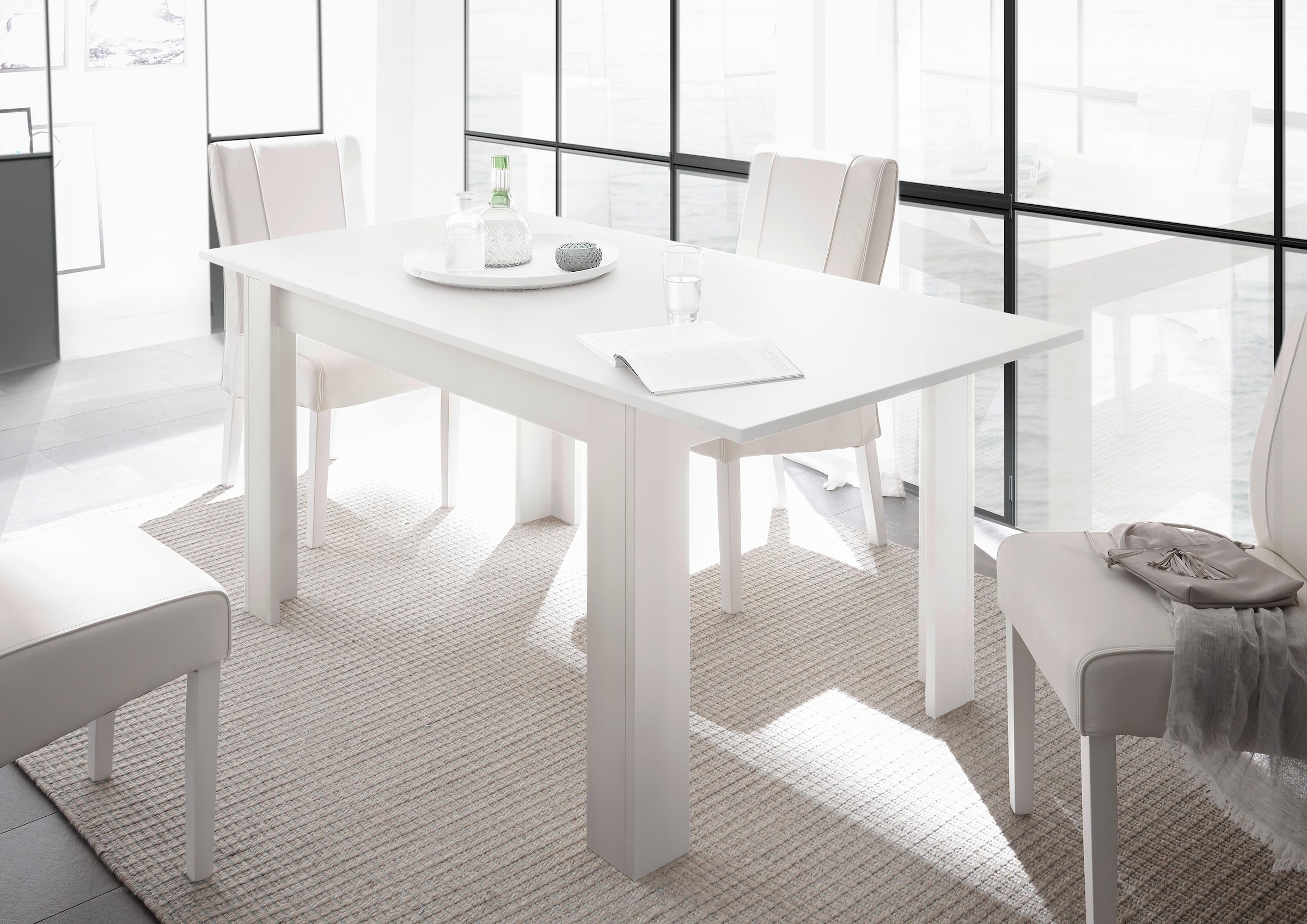 INOSIGN Esstisch »Firenze« Beite 137-185 cm, inkl. Ansteckplatte