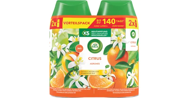 Air Wick Pure Automatisches Duftspray Freshmatic Max Nachfüller Citrus 2 x 250 ml