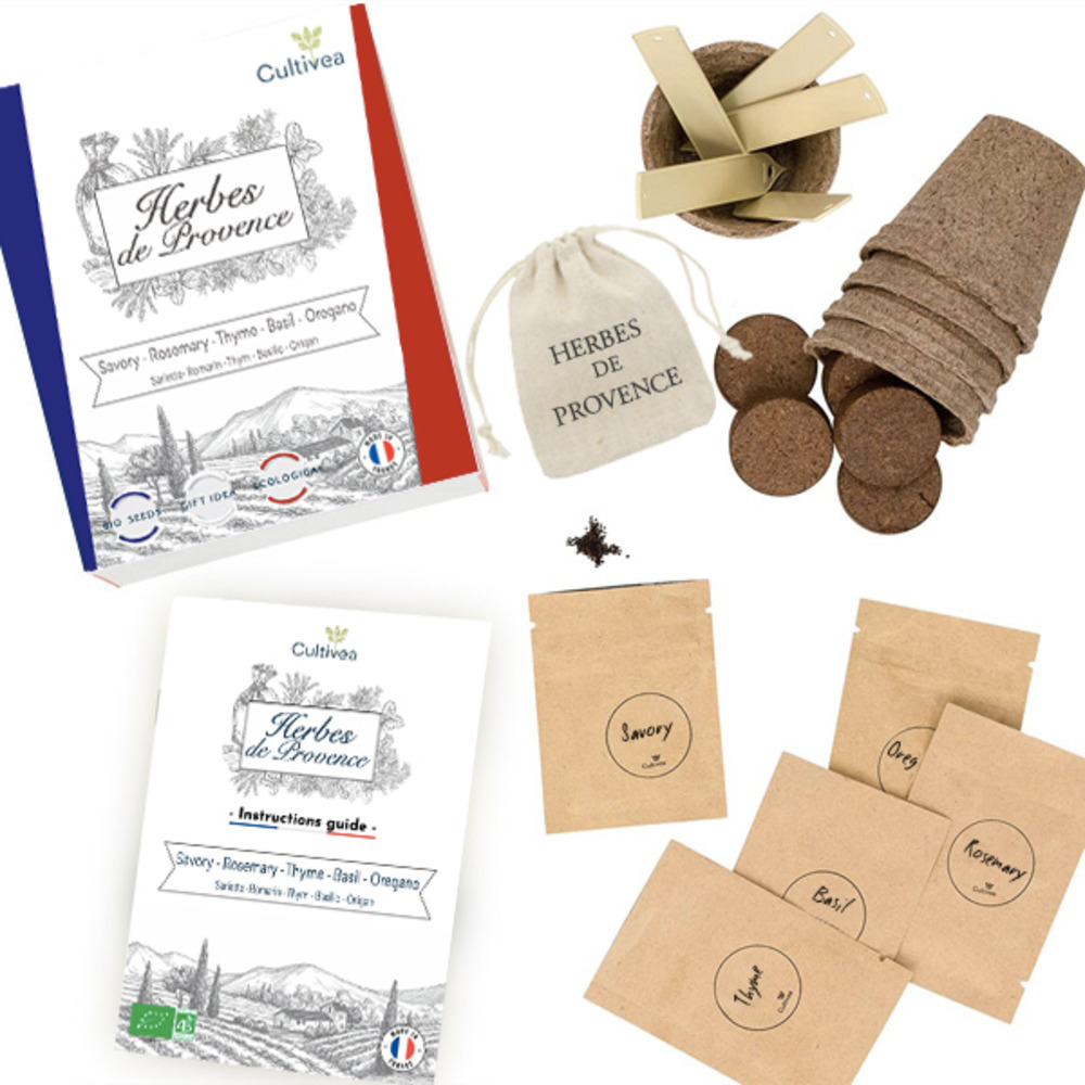 Coffret : je fais pousser mes herbes de provence bio