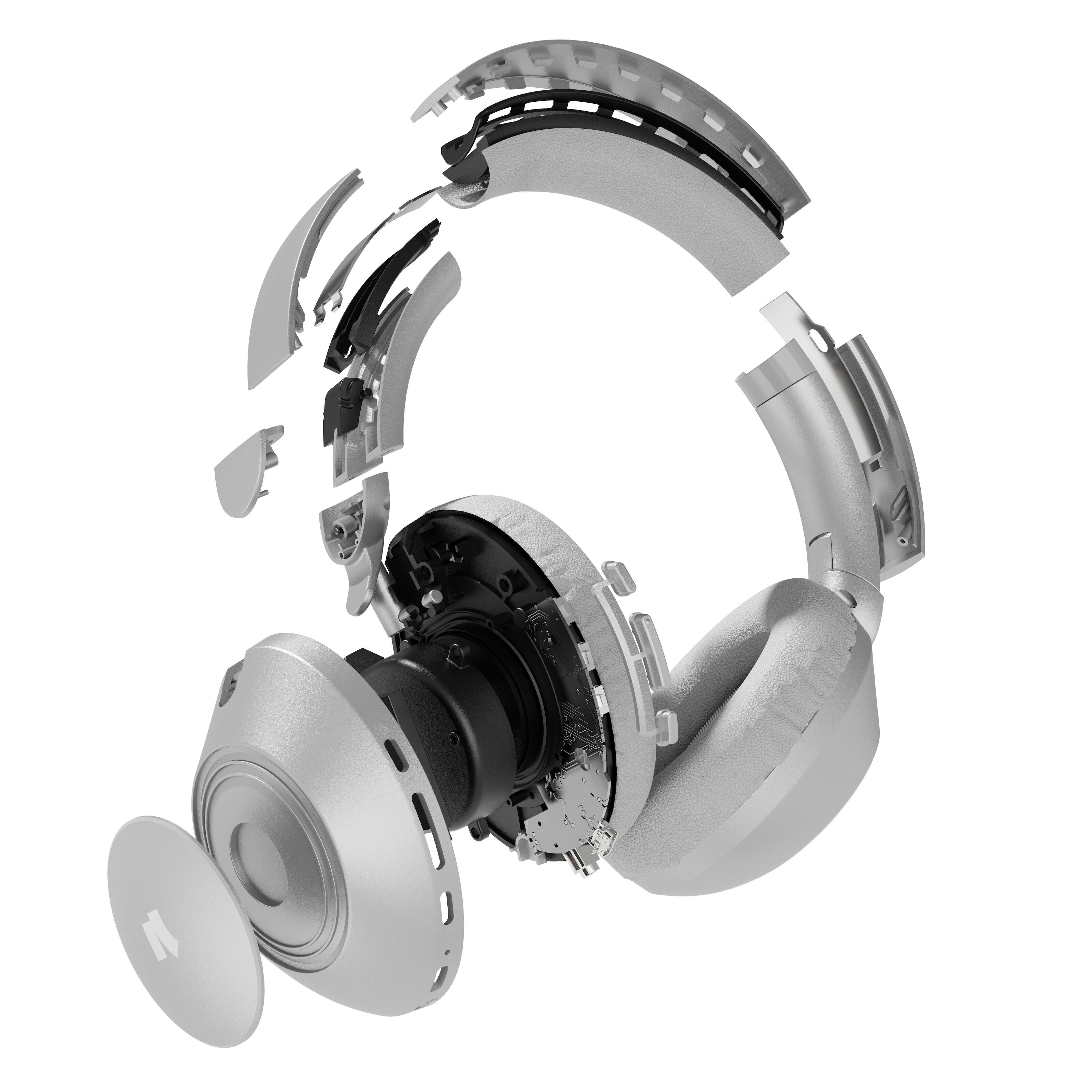 Nomadelic Wireless ANC Headphones Solo 201 Sølv