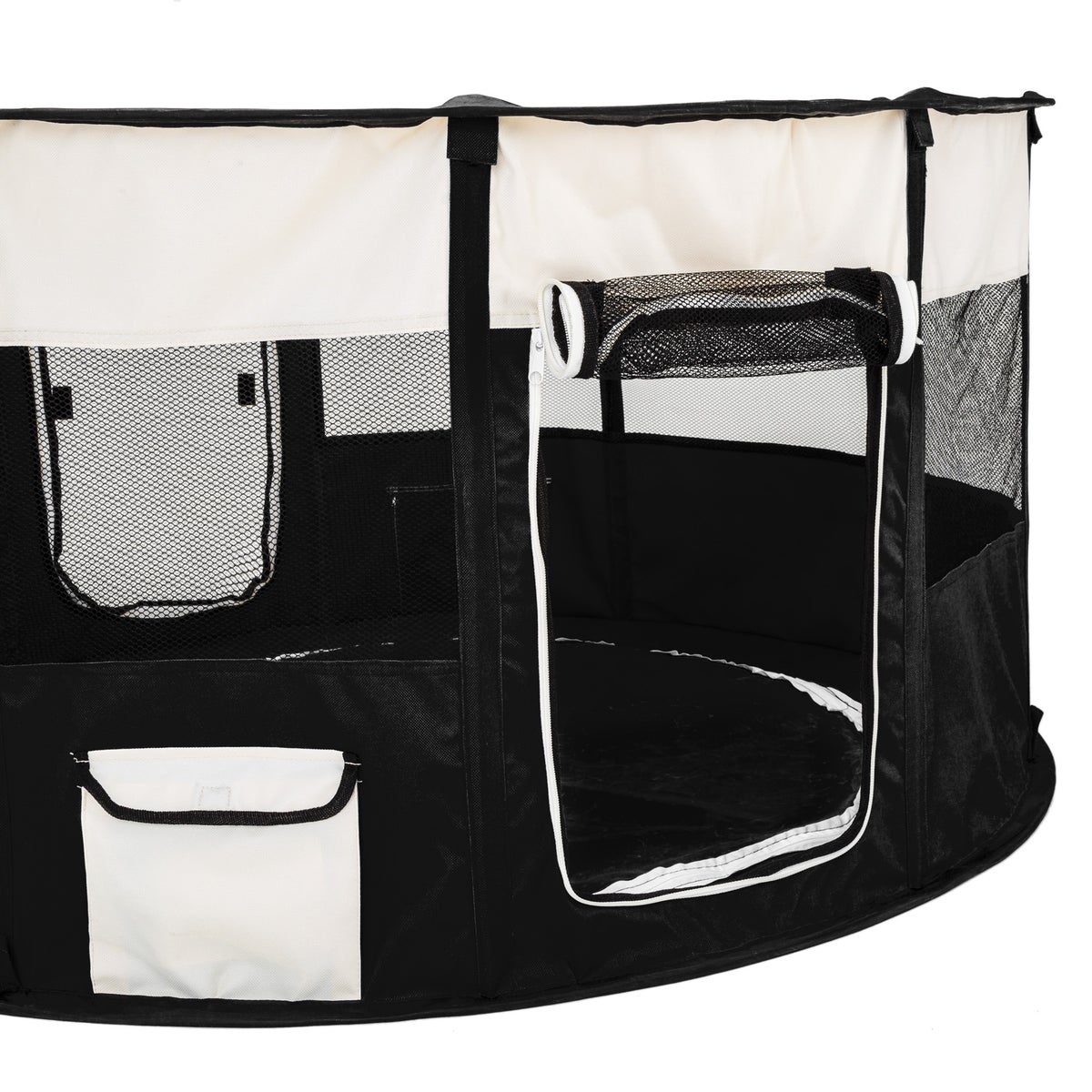 tectake Carola opvouwbare puppyren, voor binnen en buiten, 114 x 60,5 cm, inclusief draagtas