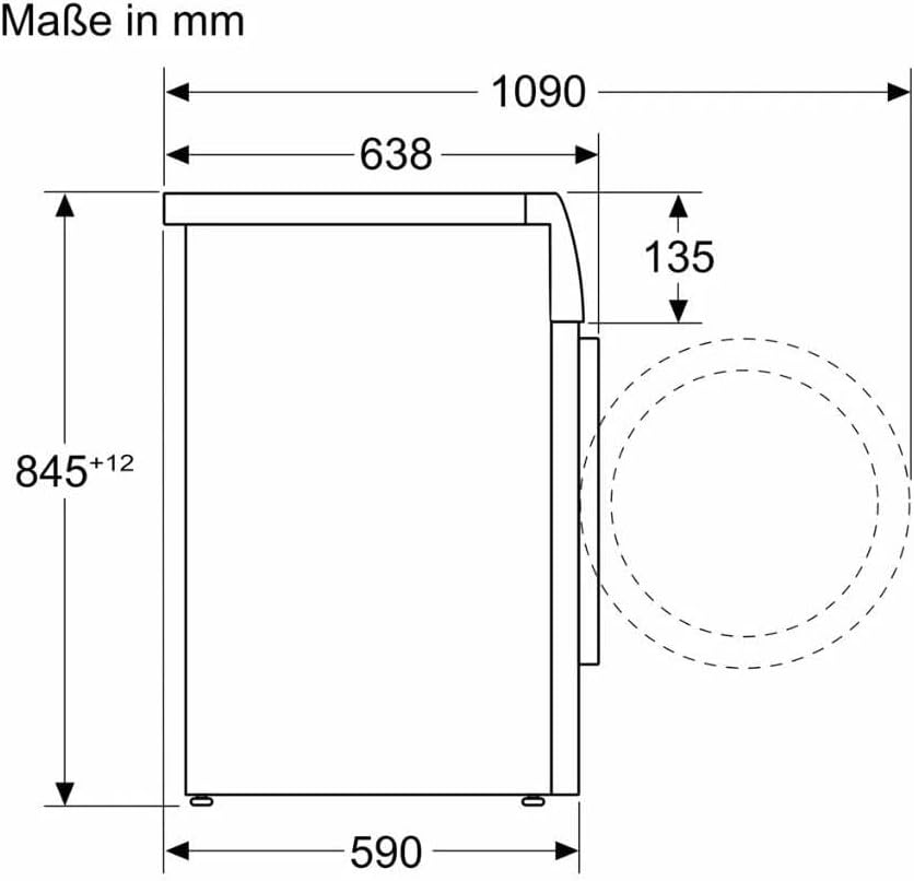 Siemens WG44B20X40 Waschmaschine iQ700, Frontlader mit 9kg Fassungsvermögen, 1400 UpM, speedPack XL, Home Connect, Anti Flecken System, LED-Display, Silber-inox, 60cm