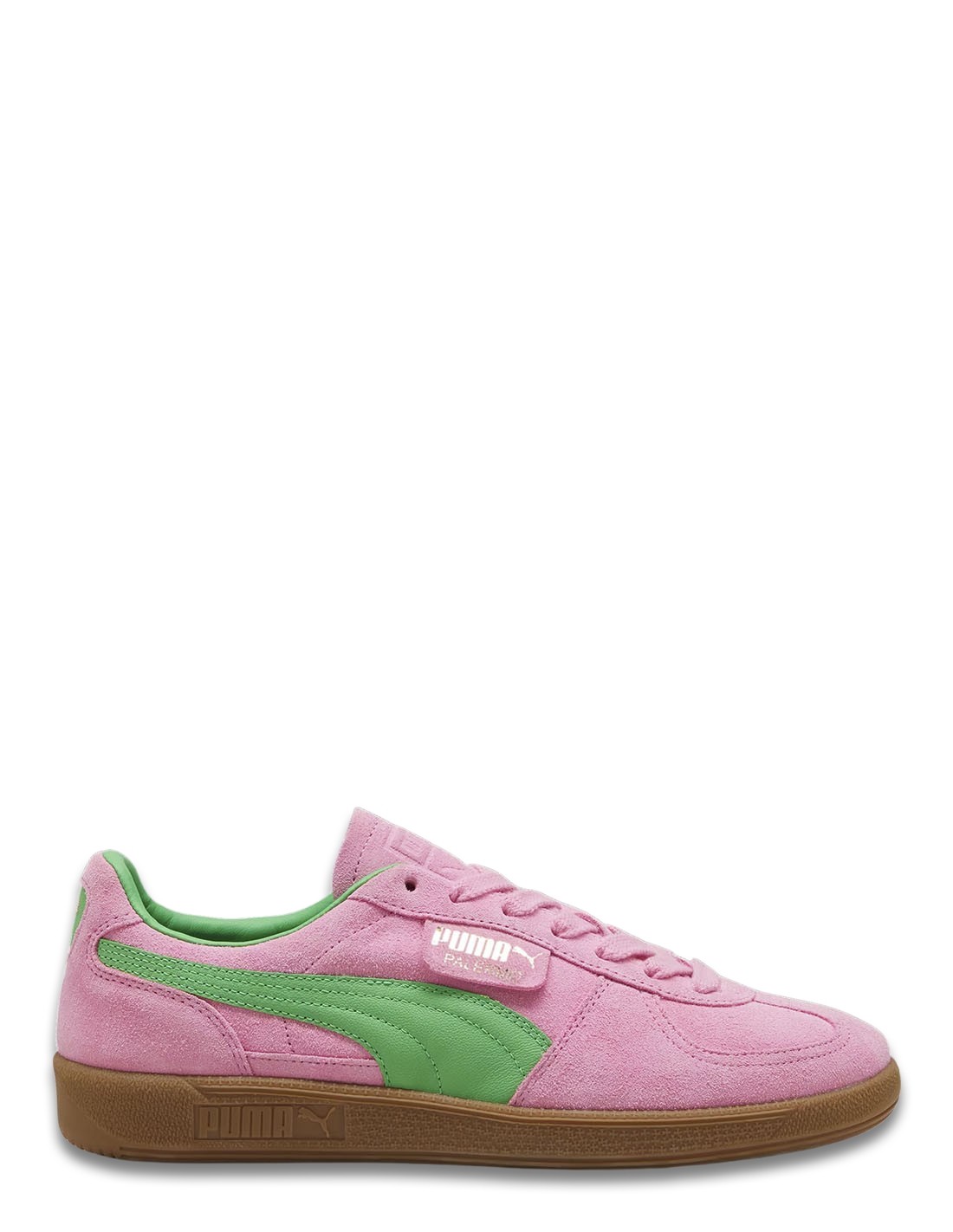 puma Sneakers Femme Palermo Rose/Vert Daim