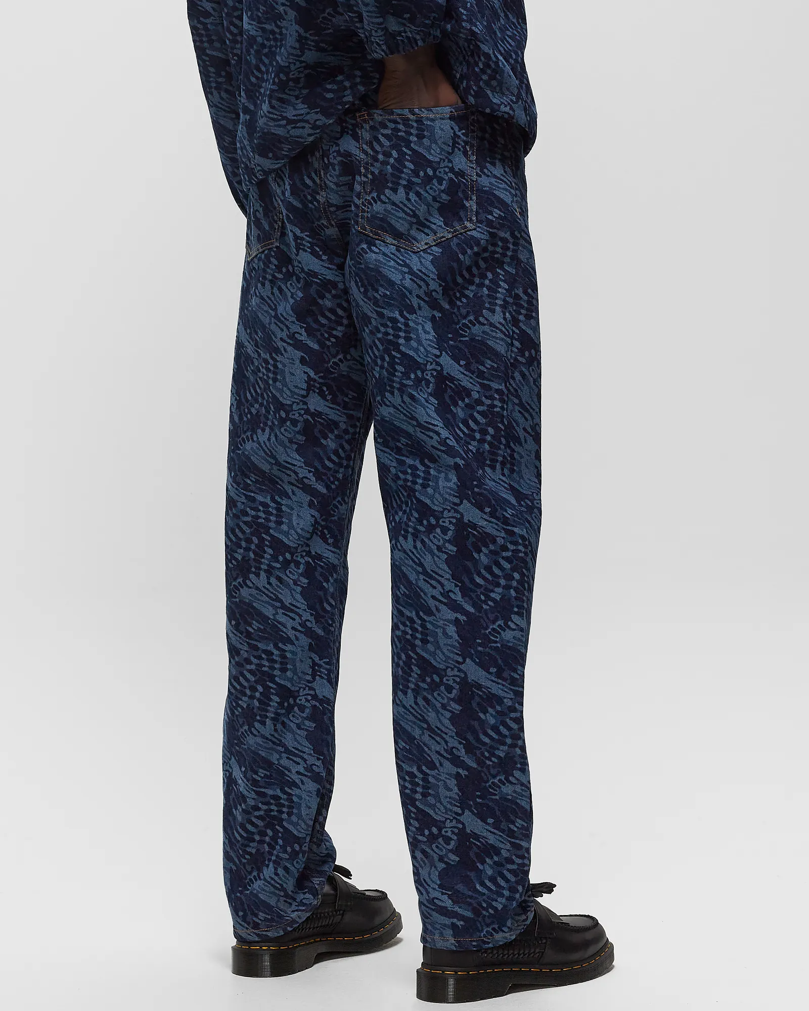 ØLÅF WATER AOP DENIM PANTS