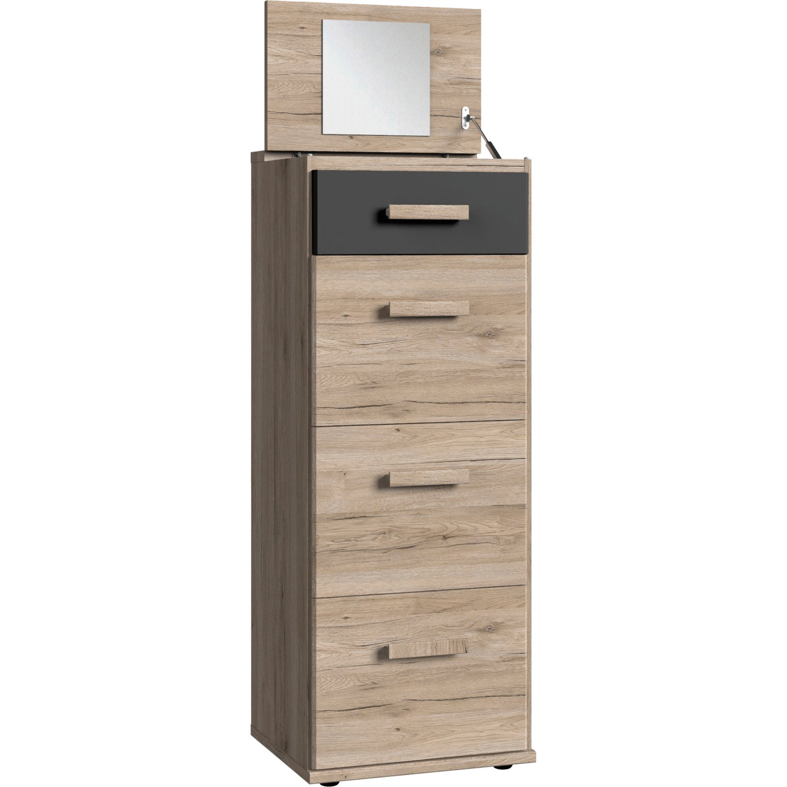 Hochkommode Cara sanremo graphit 46 x 121 x 40 cm