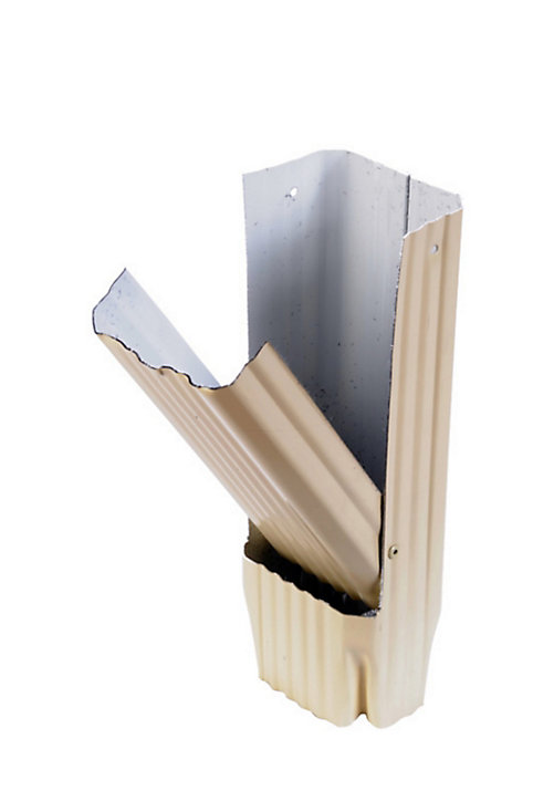 Récupérateur d'eau à clapet en alu sable 60 x 80 mm