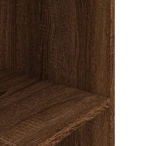 vidaXL Akvariumstativ brun eik 60,5x36x72,5 cm konstruert tre