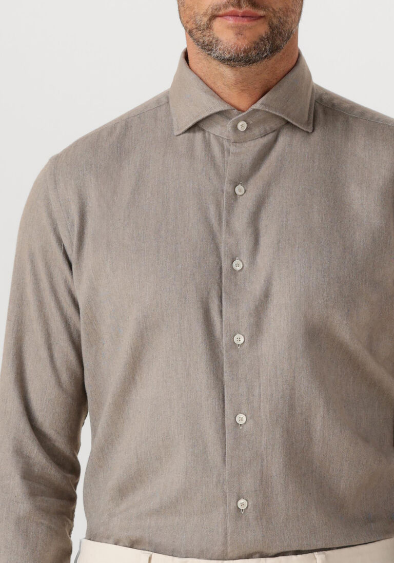 taupe xacus casual overhemd 91148 721ml