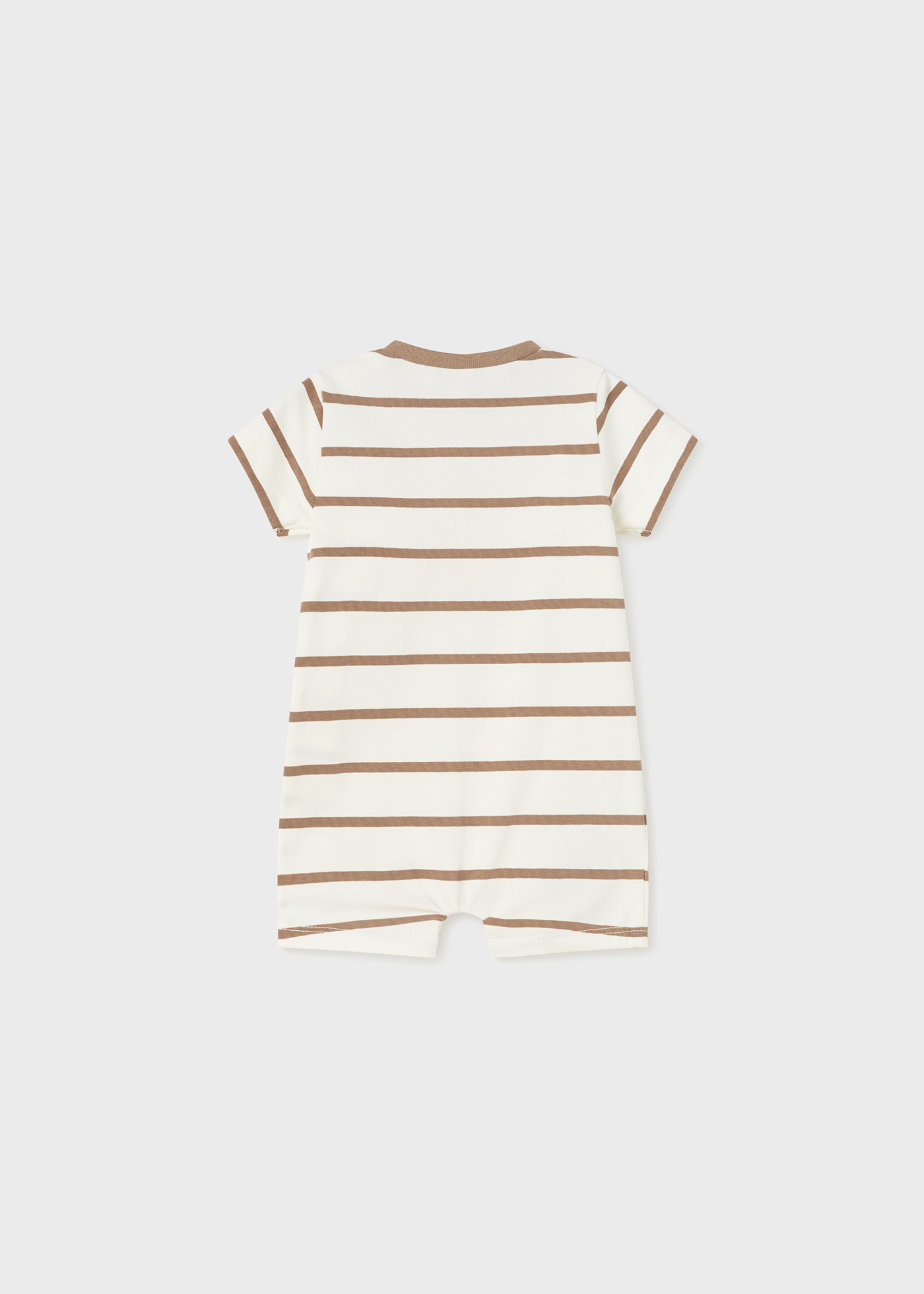 Conjunto de 2 pijamas curtos de algodão sustentável para recém-nascidos.