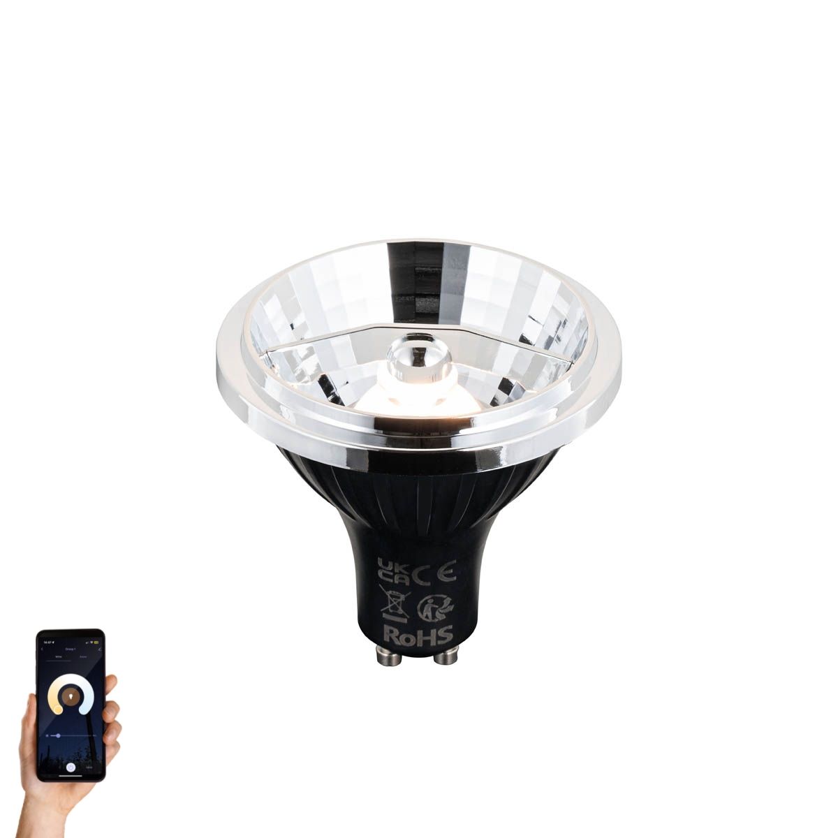 Smart GU10 dimbare LED lamp AR70 6W 520 lm 2200 - 6500K
