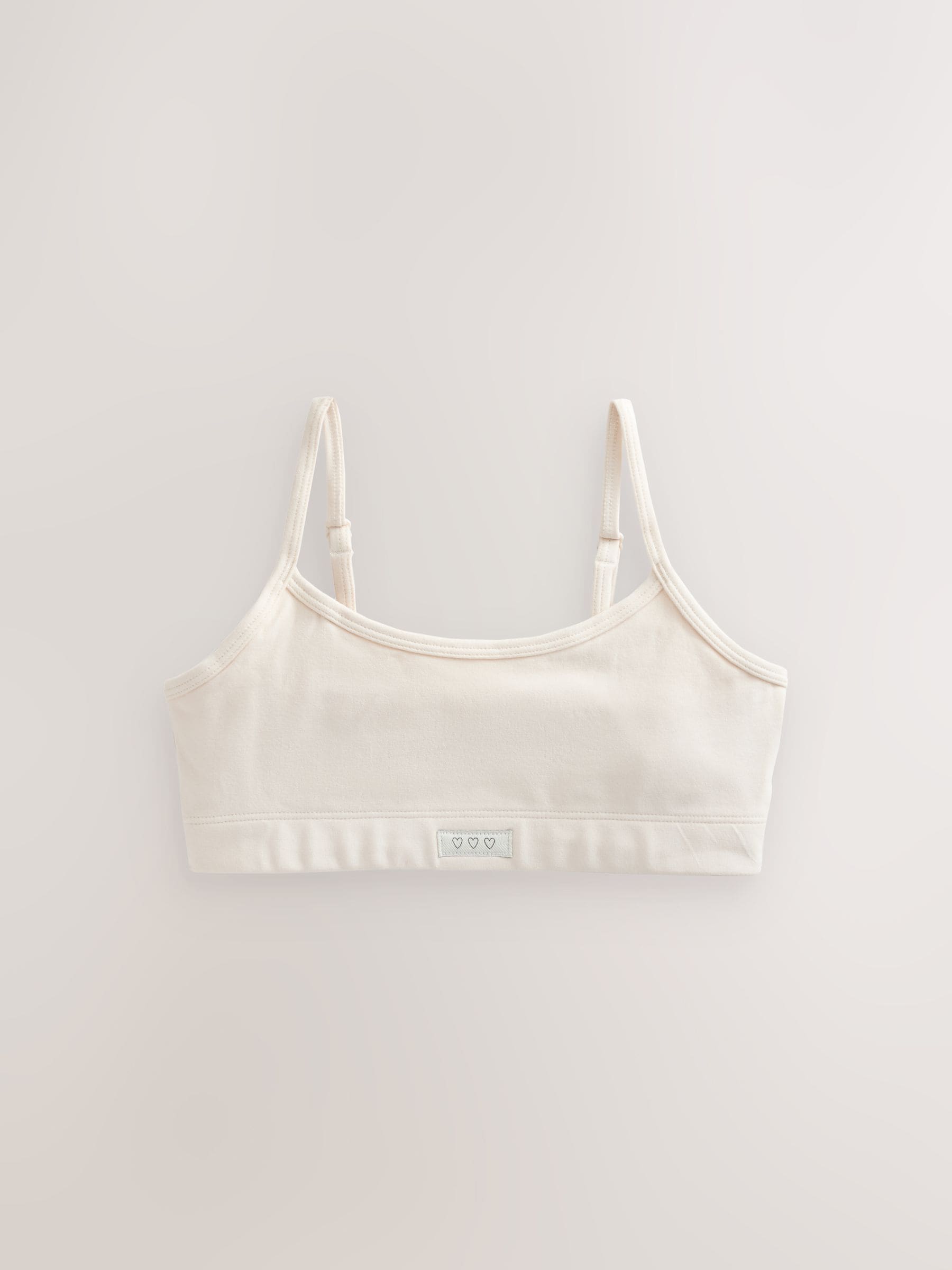 Roze/crème - Zachte crop top met bandjes (5-16jaar)