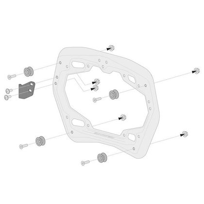 Valise SW-MOTECH KIT COMPLET TRAX ADVENTURE 45/37 L - Gris