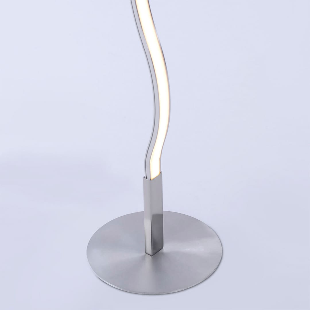 LED-Stehleuchte Wave 120x14 cm stahlfarbig