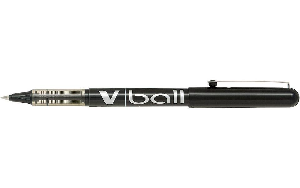 Rollerball V-ball, 0.3 mm, SchwarzTintenroller mit transparenter Schaft