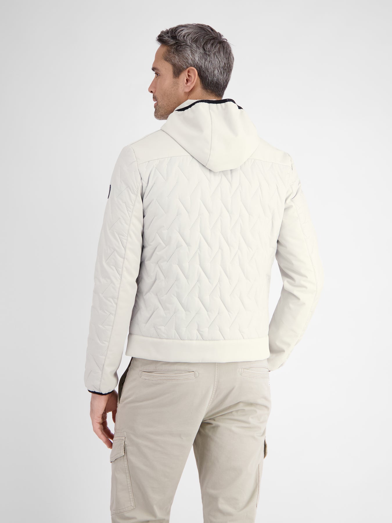 Herren Steppjacke mit Kapuze