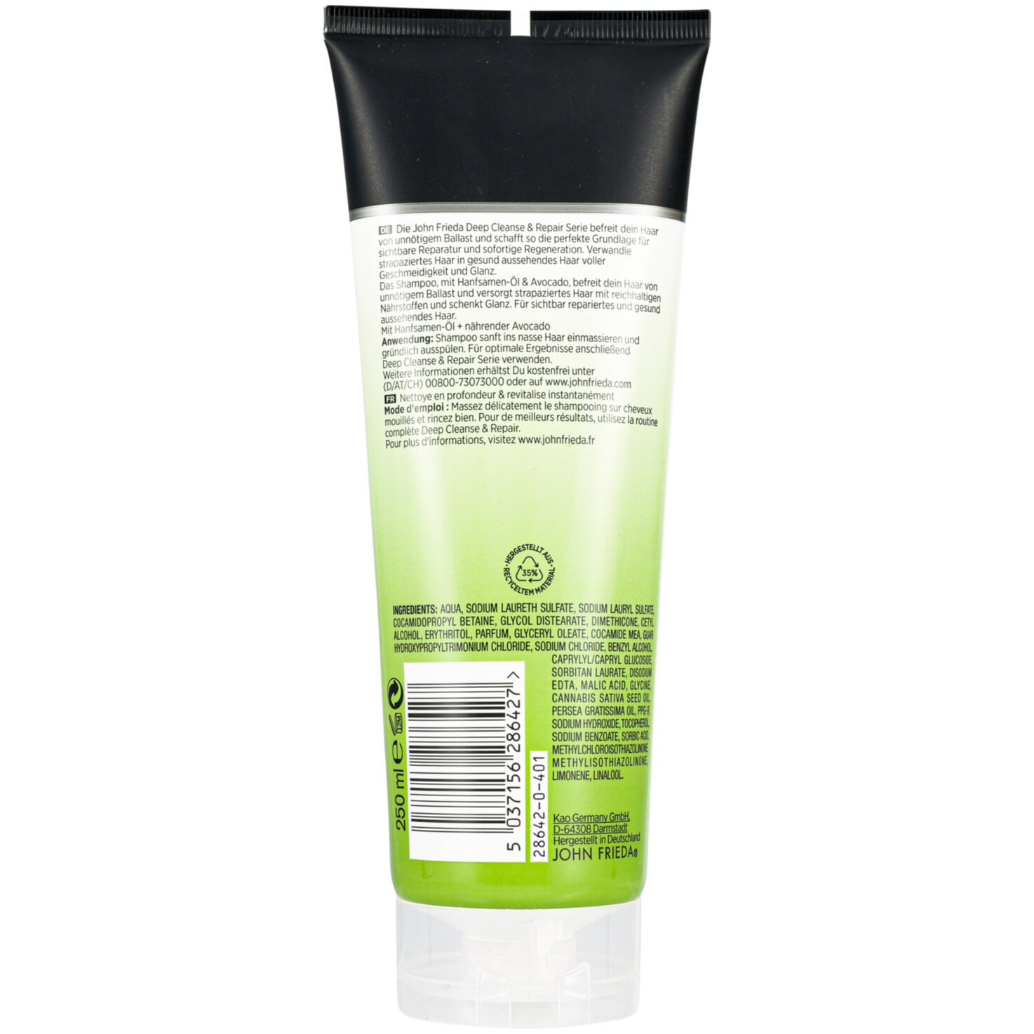 John Frieda Deep Cleanse & Repair Shampoo
