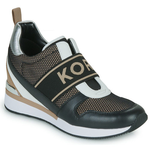 MICHAEL Michael Kors - MAVEN SLIP ON TRAINER Blanco / Camel / Negro