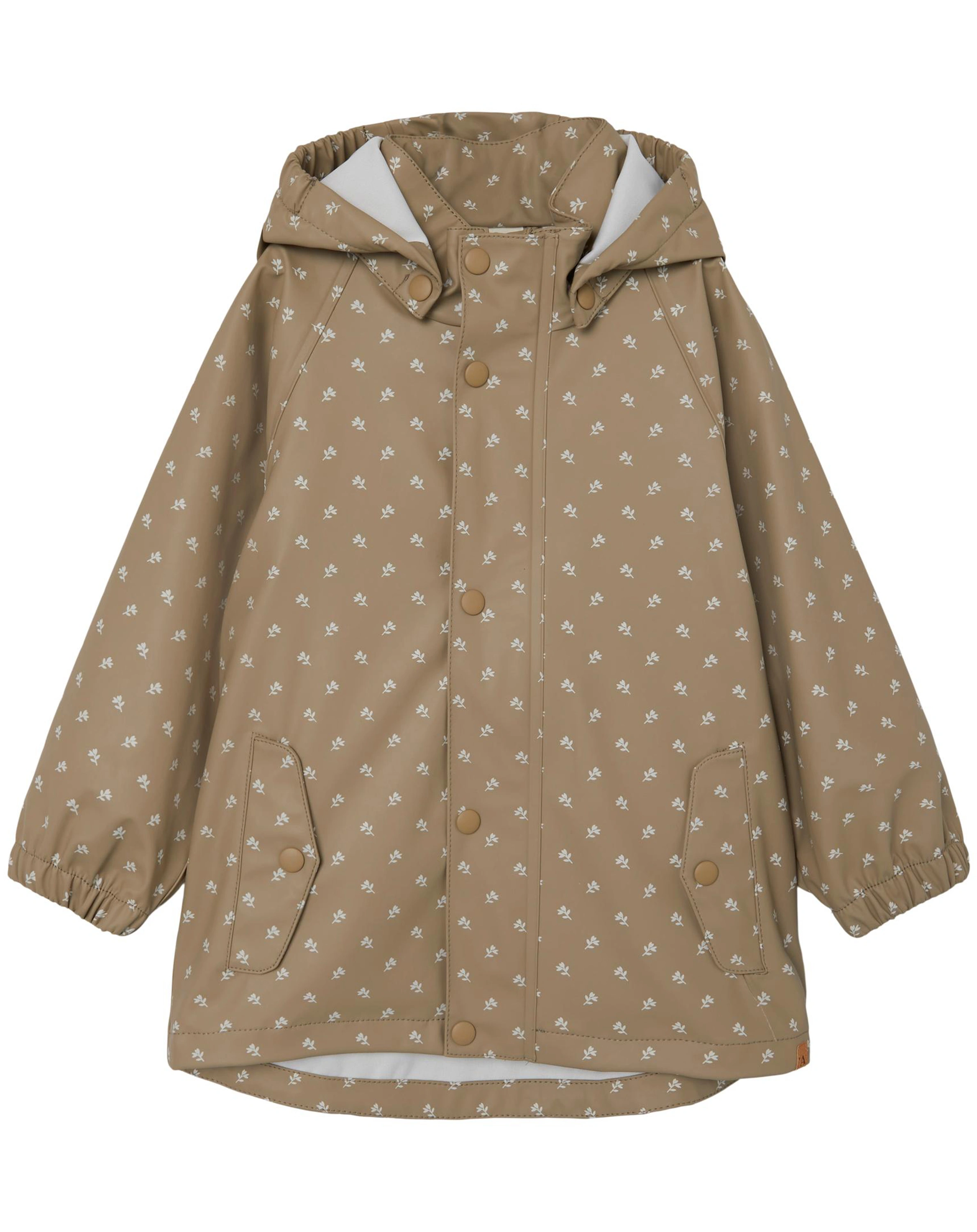 Regenjacke NMNLADRY TULIP AOP in chinchilla