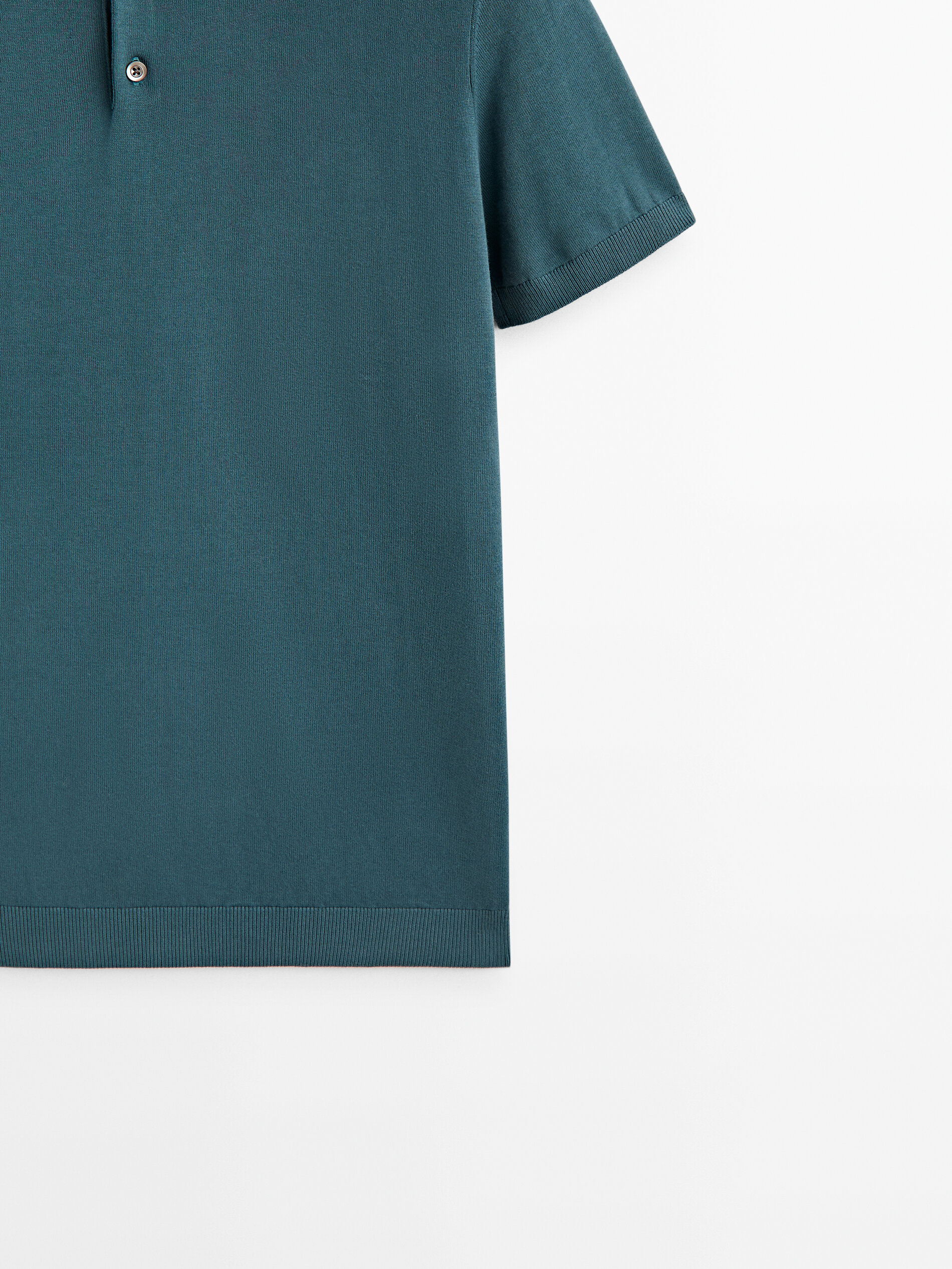 Camisa polo de manga curta estilo mangá - Azul escuro