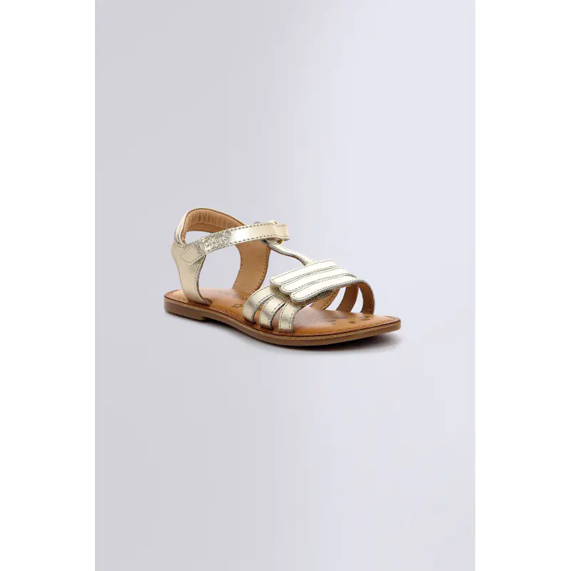 DIAMANTO OR SANDALES Cuir Fille