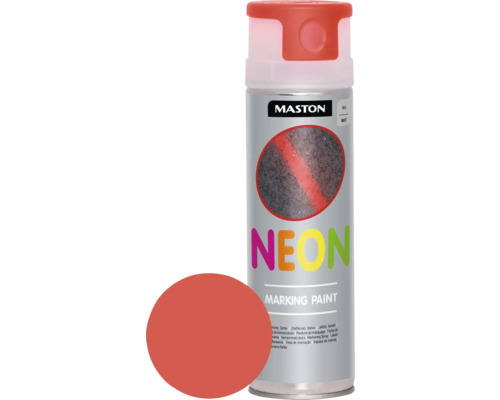 Maston NEON spuitverf, markeringsspray, rood, 500 ml